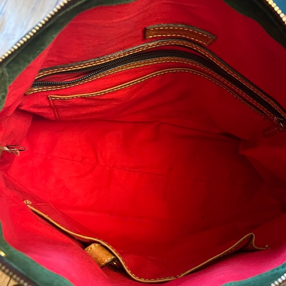 Dooney & Bourke Clayton Florentine leather satchel Natural Color Handbag Purse - Picture 7 of 9